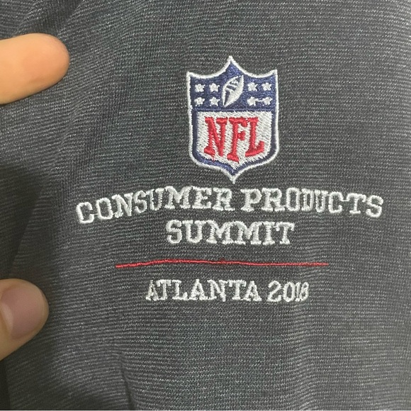 Tommy Bahama 1/4 Zip Shirt Mens Medium NFL CONSUMER PRODUCTS SUMMIT ATLANTA 2018 - Picture 3 of 8